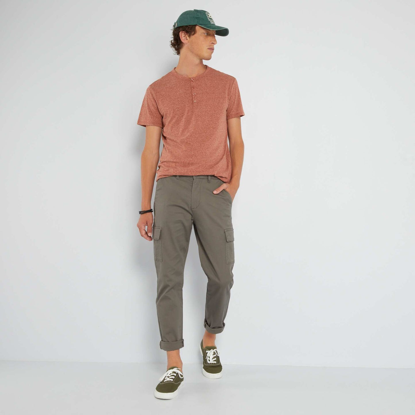 Trousers with pockets KHAKI