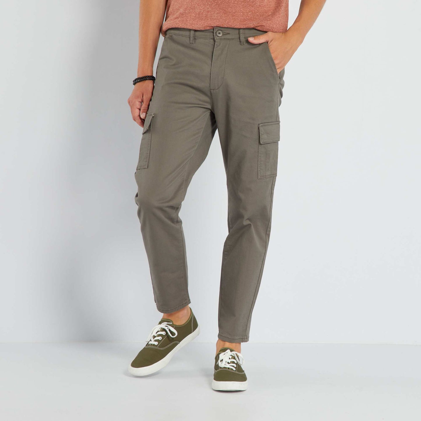 Trousers with pockets KHAKI