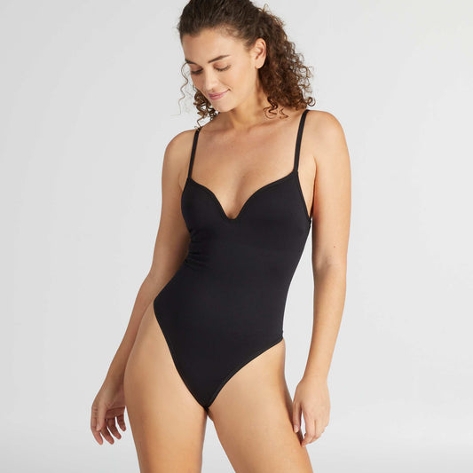 Microfibre bodysuit Black