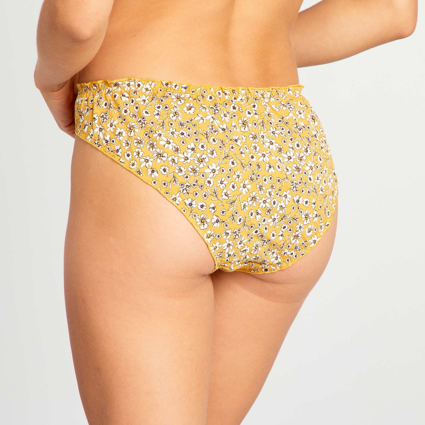 Pack of 2 printed bloomer-style briefs YELLOW