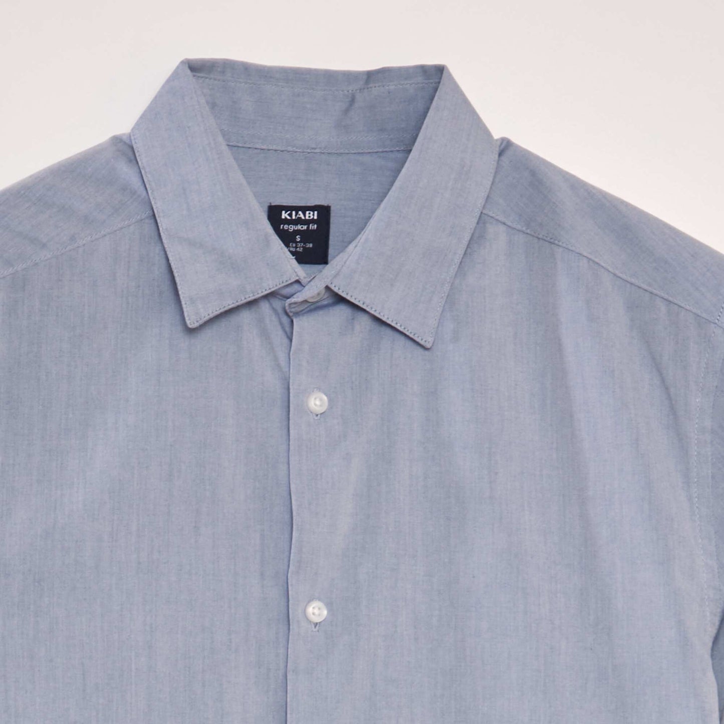 Classic plain shirt BLUE