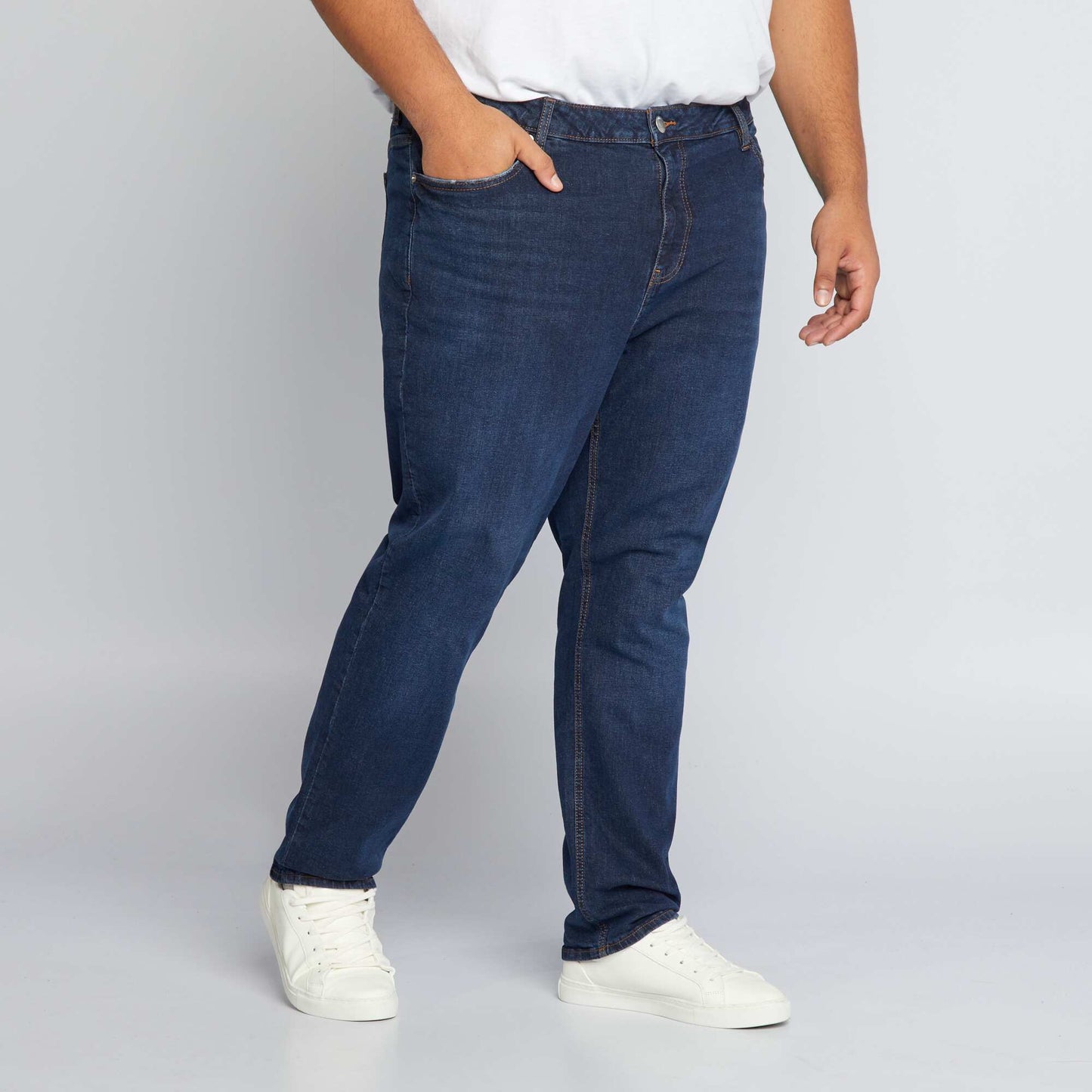 Slim-fit 5-pocket jeans - L32 BLUE