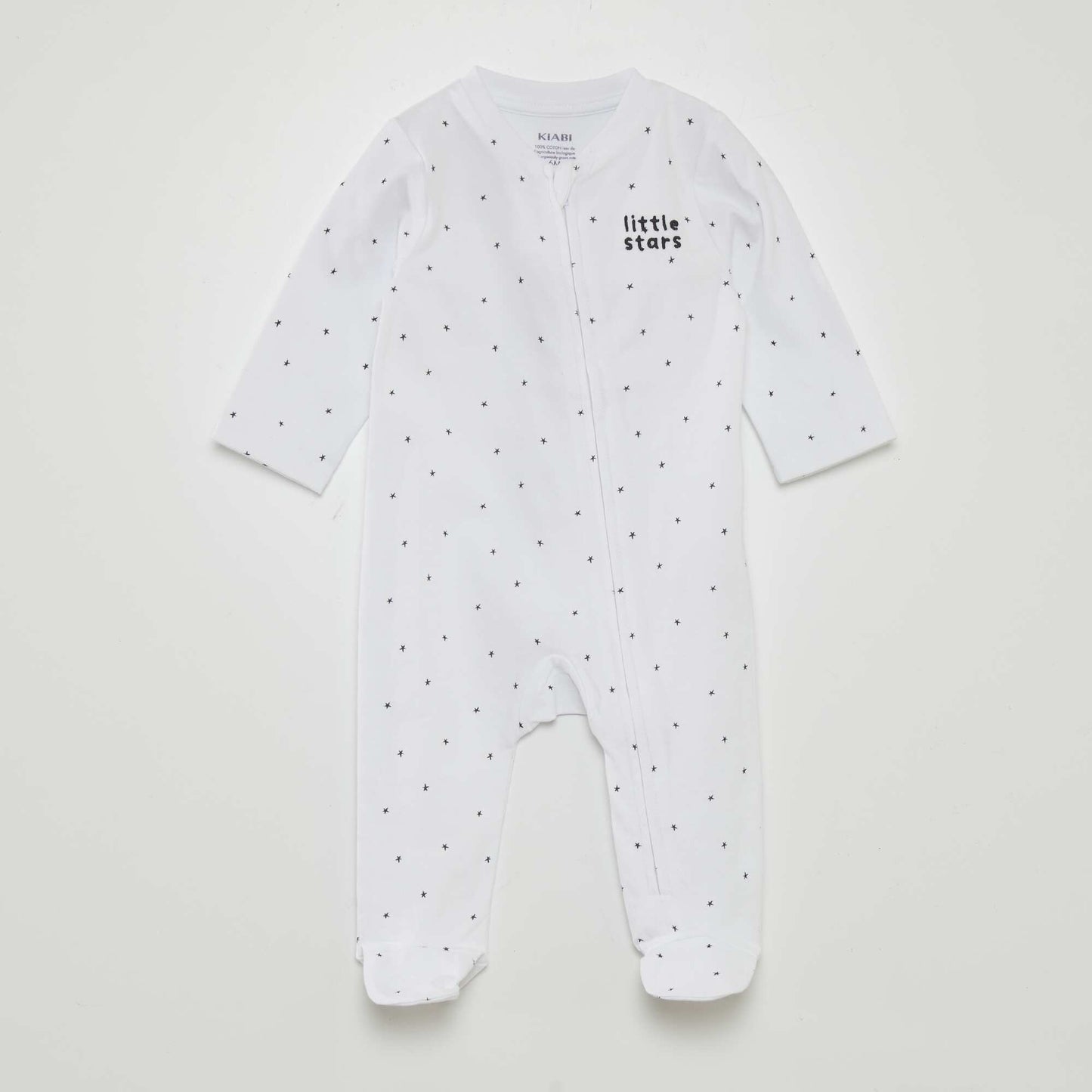 Patterned sleepsuit WHITE