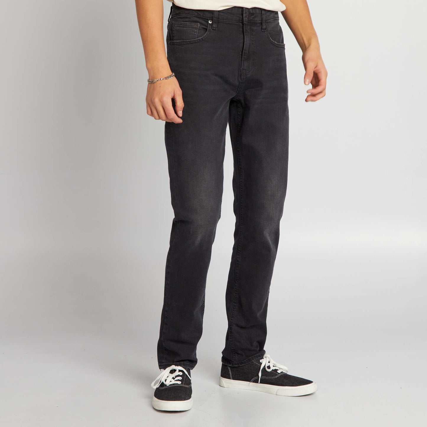 Slim-fit 5-pocket denim trousers BLUE