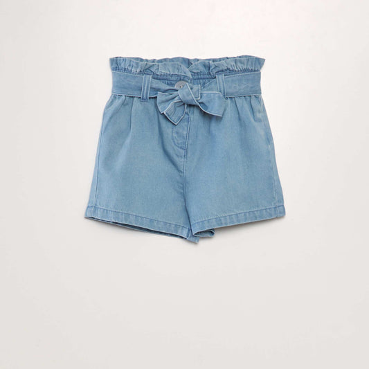 Denim shorts BLUE