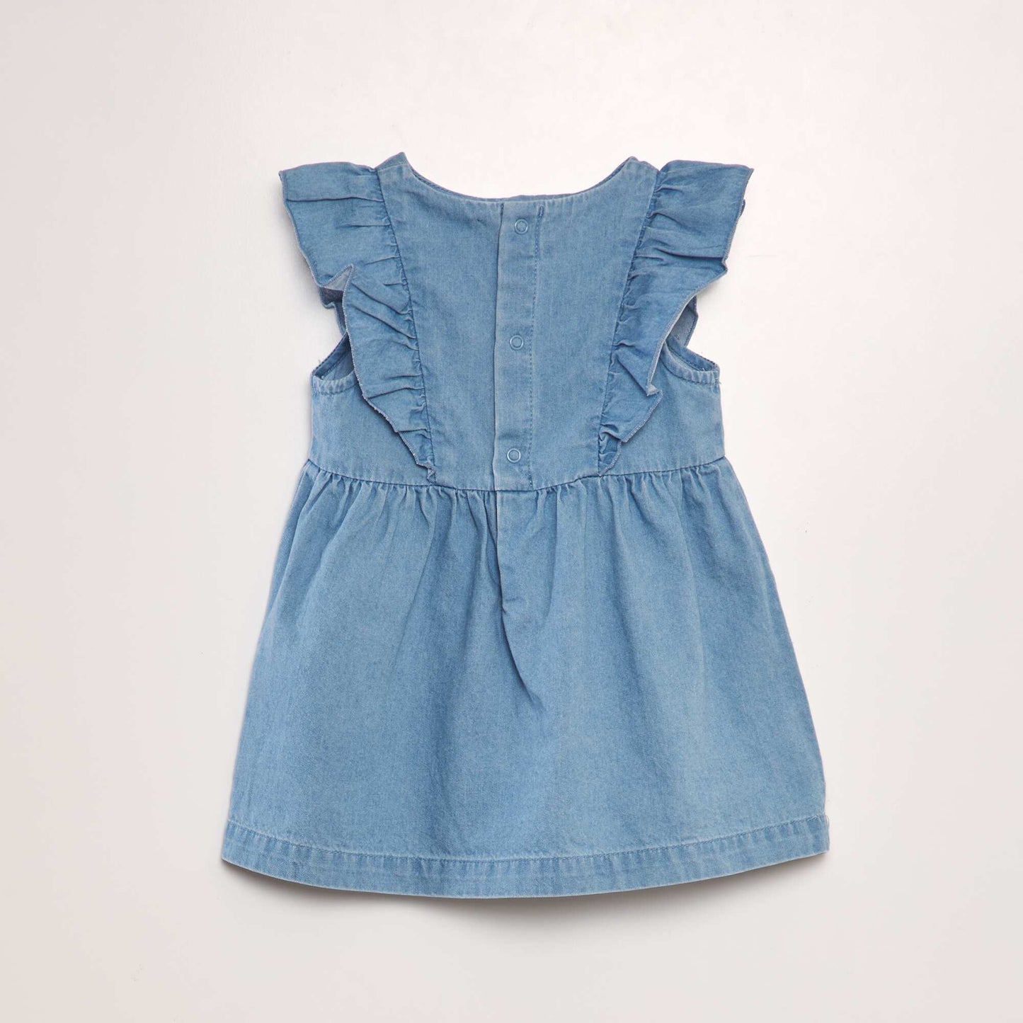 Denim dress with bloomers - 2-piece set BLUE