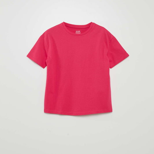 Jersey knit T-shirt PINK