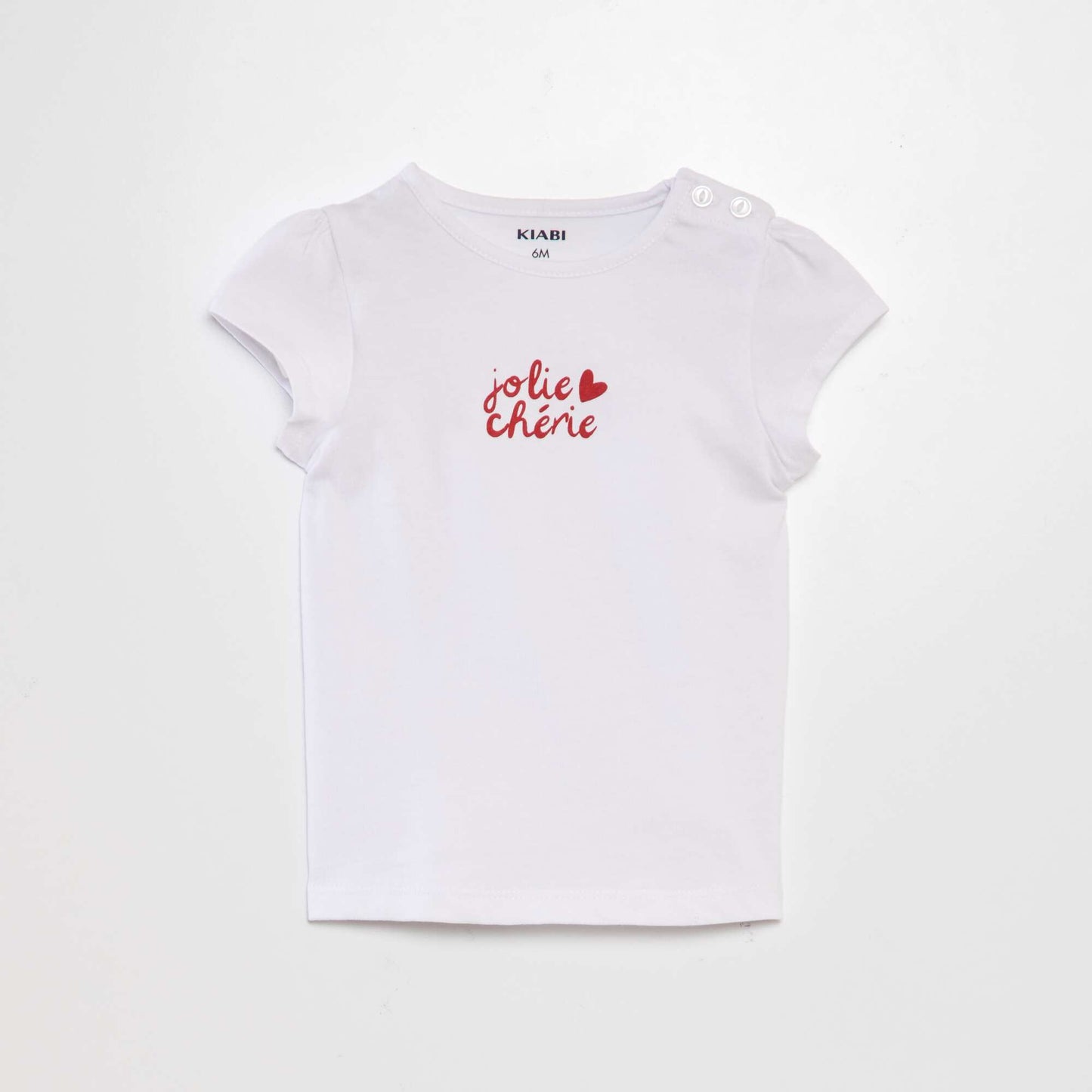 Printed slogan T-shirt WHITE