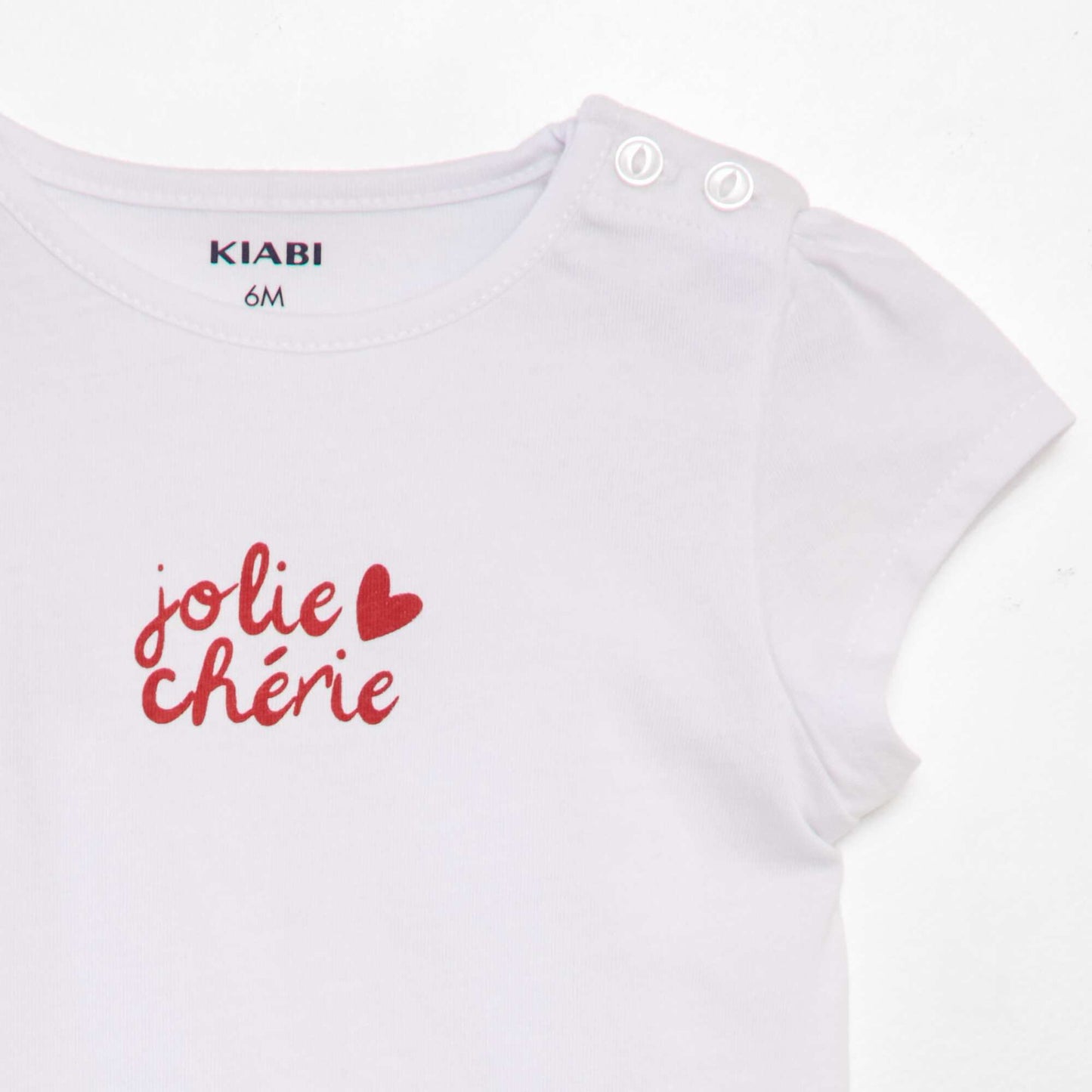 Printed slogan T-shirt WHITE