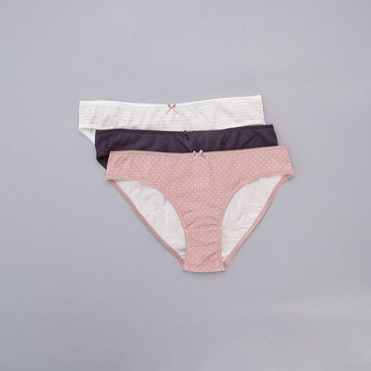 3 ცალიანი შეფუთვა შარვალი PINK