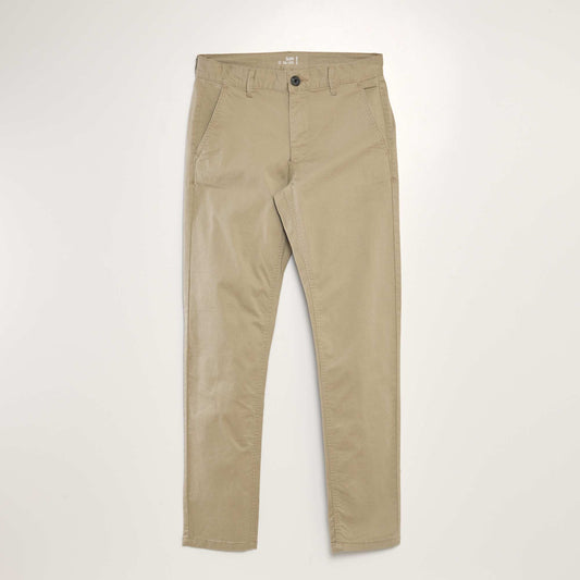 Slim-fit chinos BEIGE