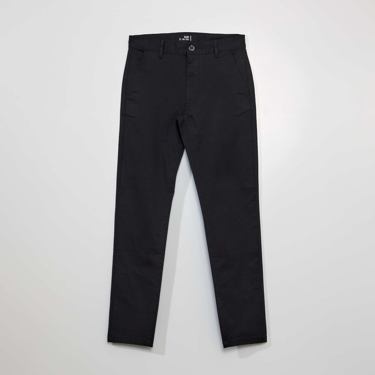 Slim-fit chinos black