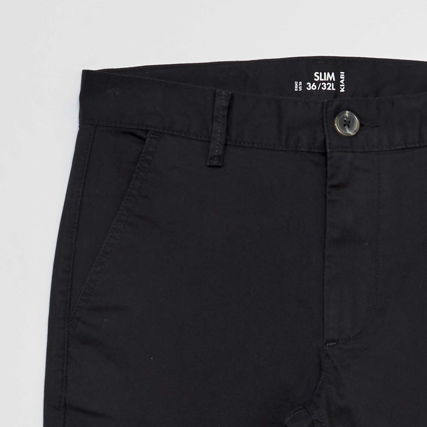 Slim-fit chinos black