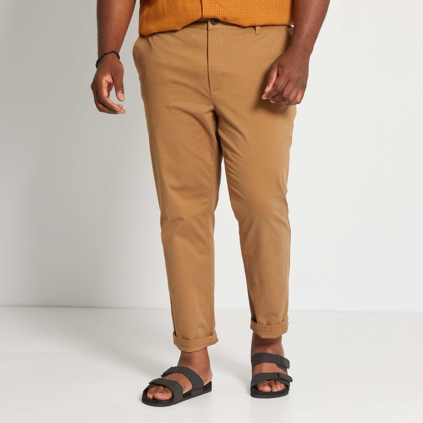 Slim-fit chinos  L32 brown