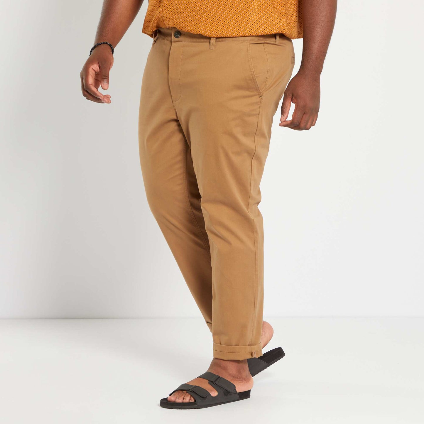 Slim-fit chinos  L32 brown