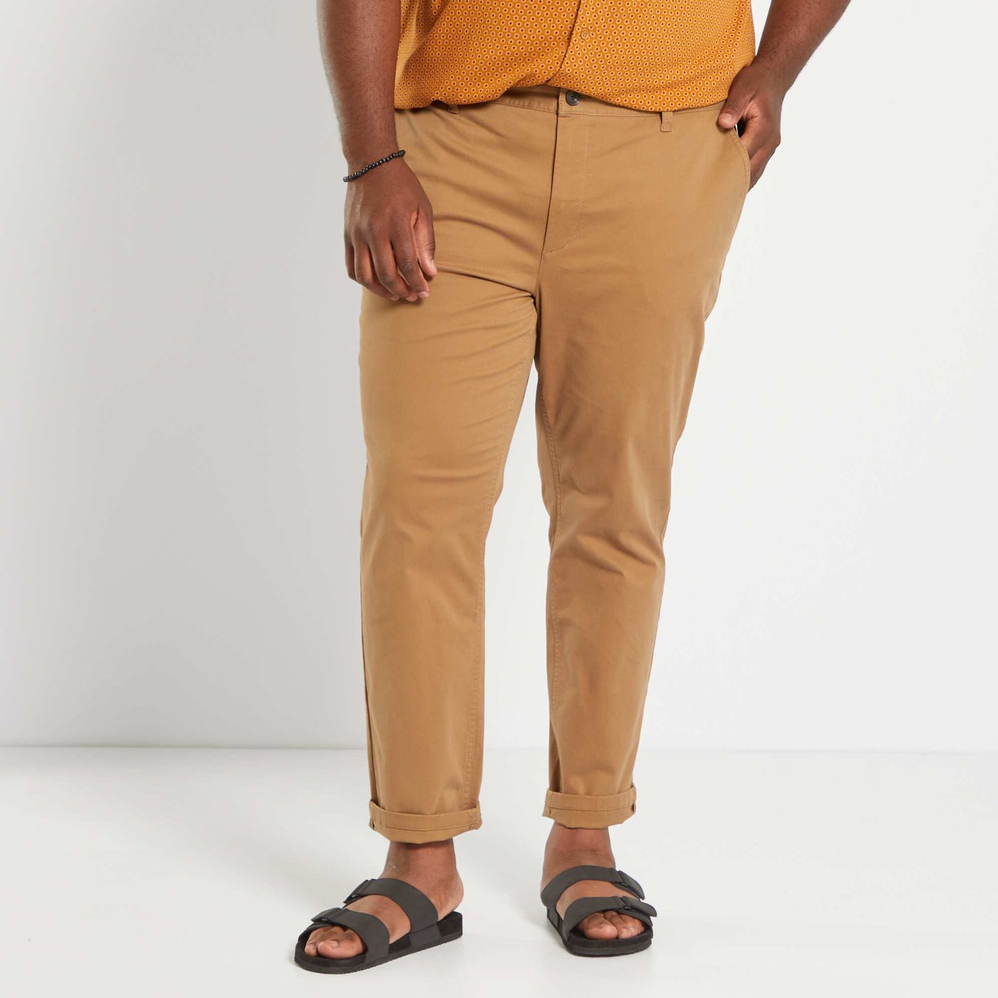 Slim-fit chinos  L32 brown