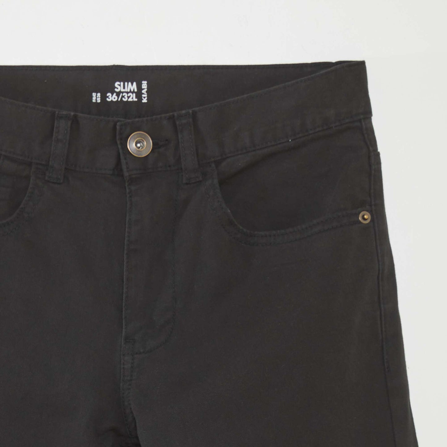 Slim-fit 5-pocket jeans - L32 BLACK