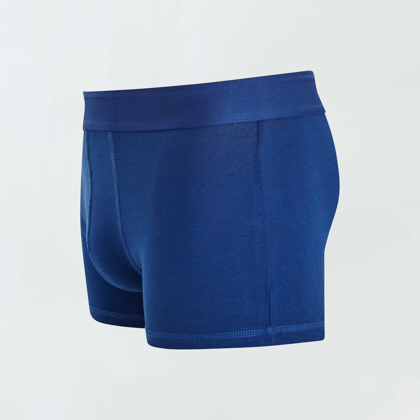 Pack of 3 plain boxers BLUE/grey/red