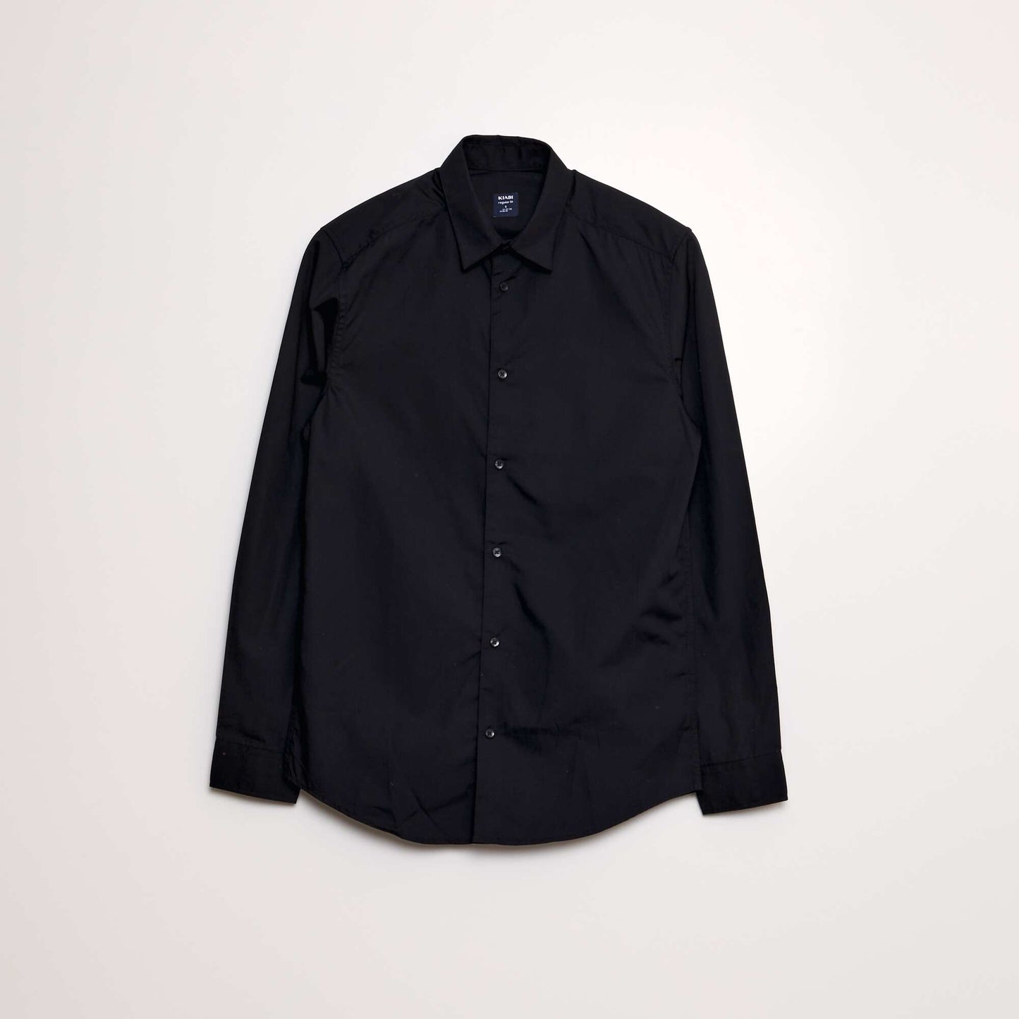 Straight-cut shirt Black