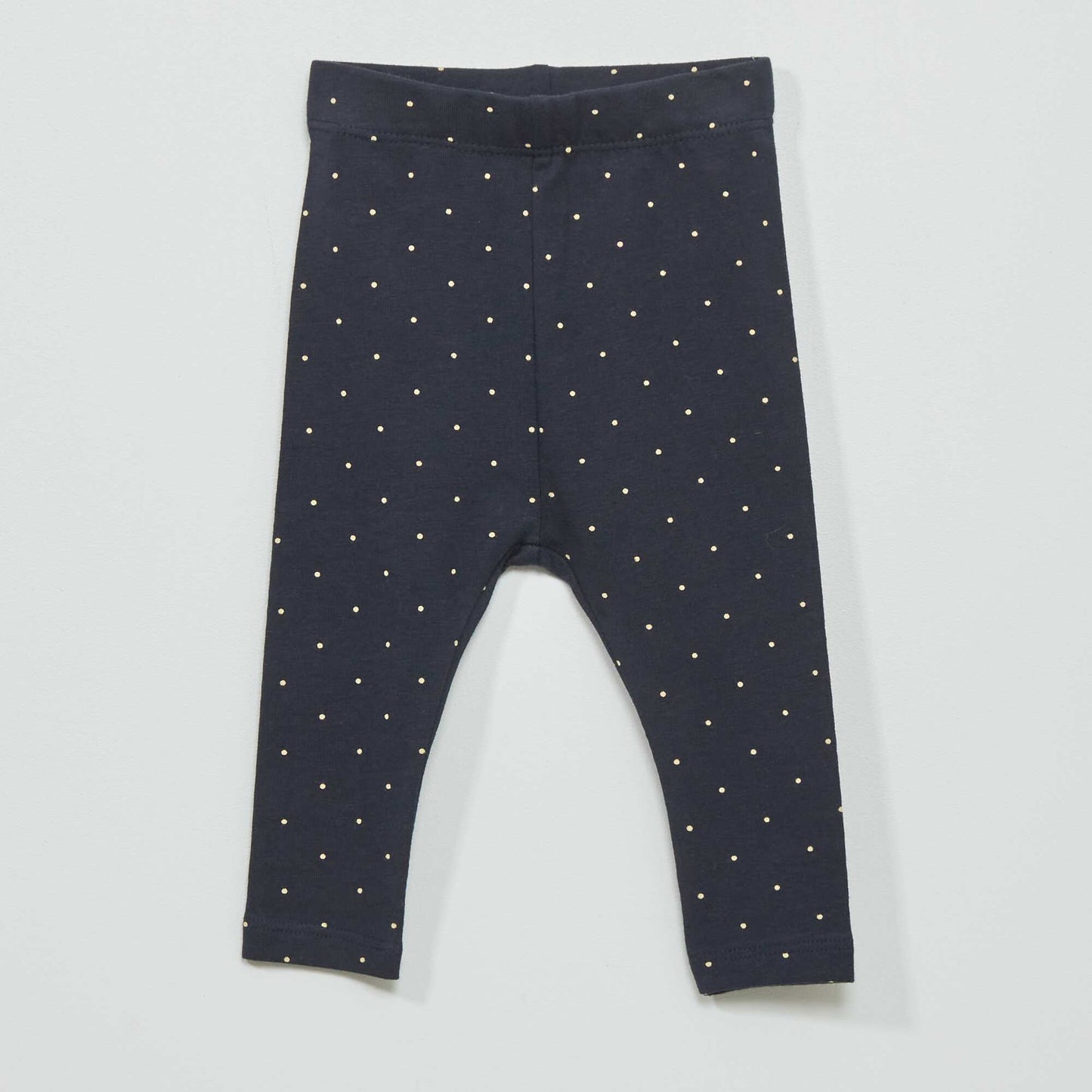 Eco-design long leggings NAVY DOTS