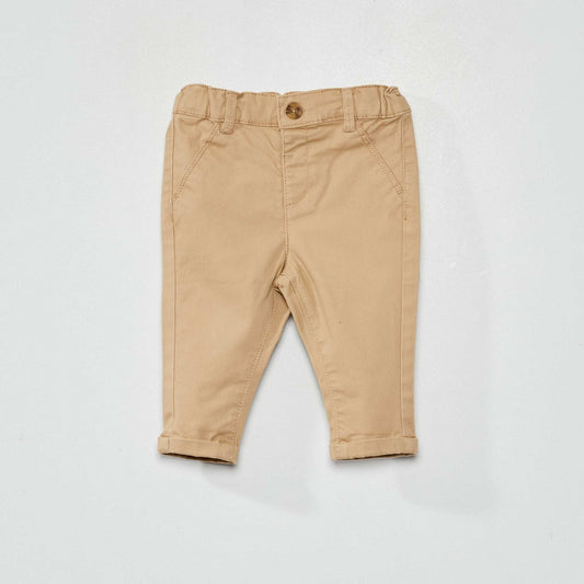 Plain chinos BEIGE