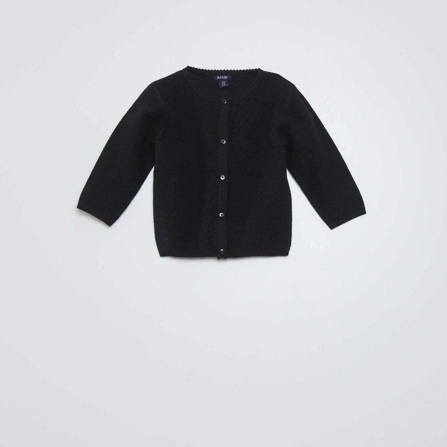 Decorative knit cardigan Black