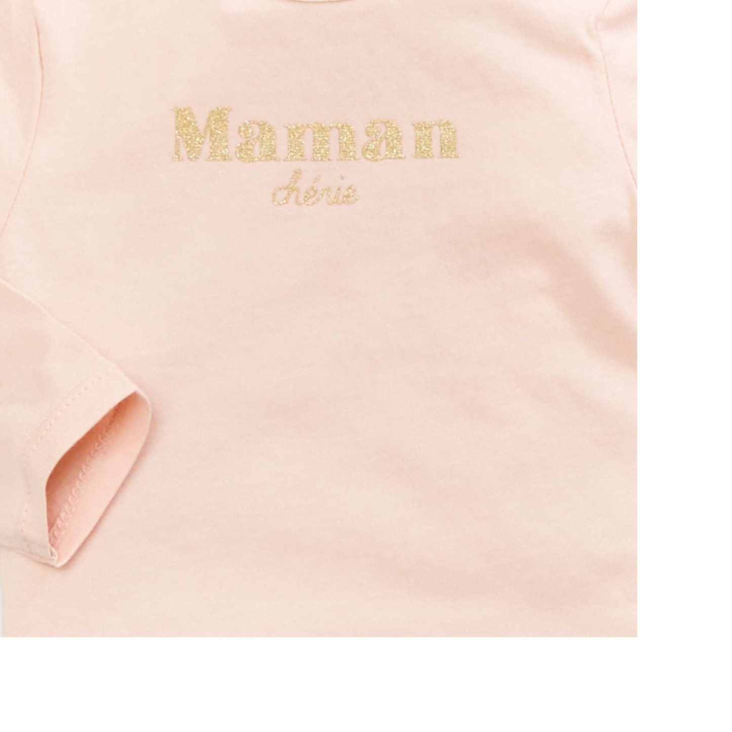 Long-sleeved printed T-shirt PINK