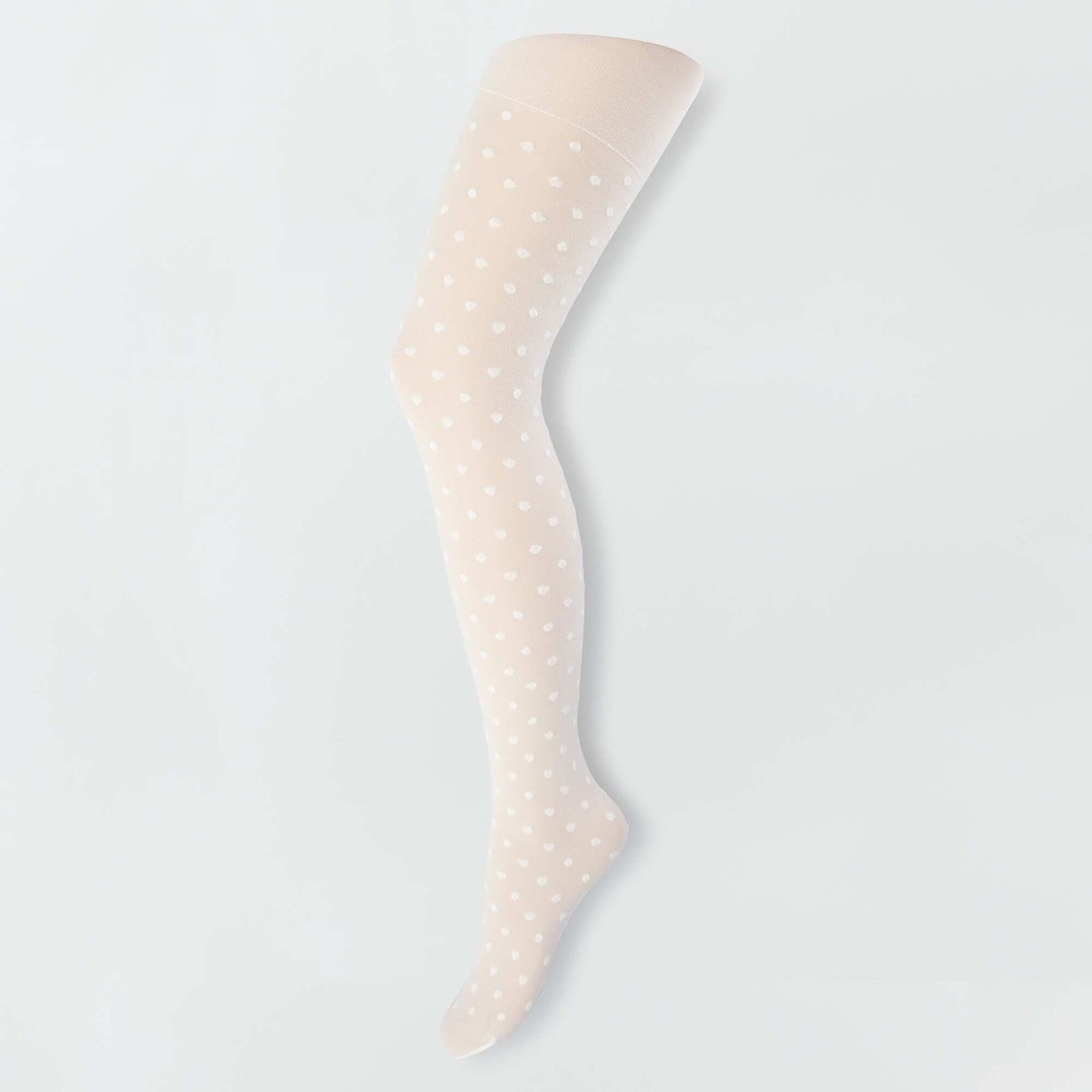 Pack of 2 pairs of patterned knit tights WHITE