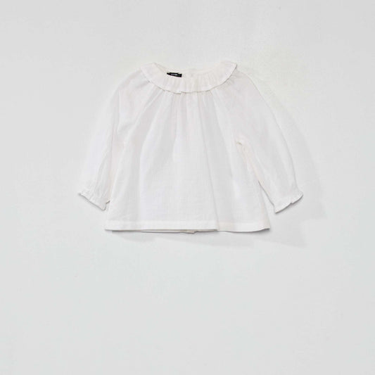 Cotton blouse White