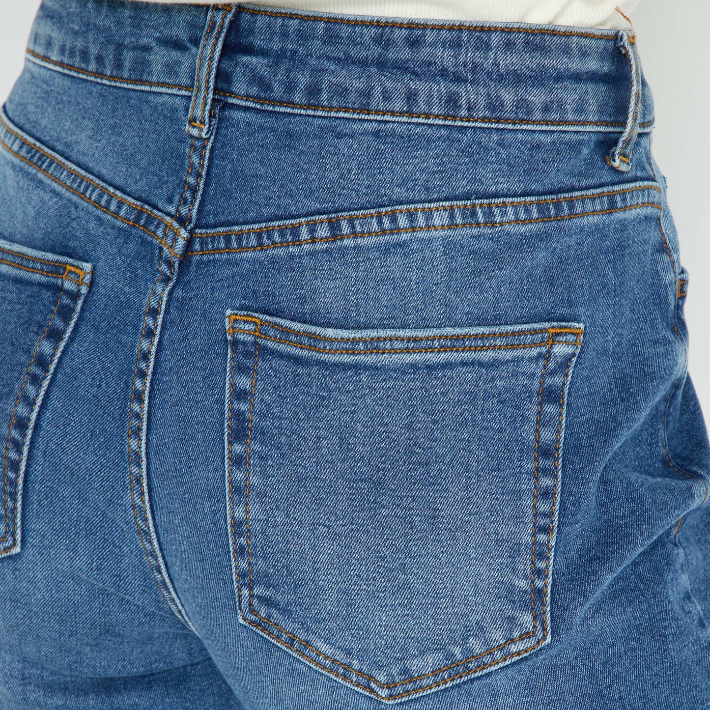 Very high-waisted mom jeans - L30 BLUE